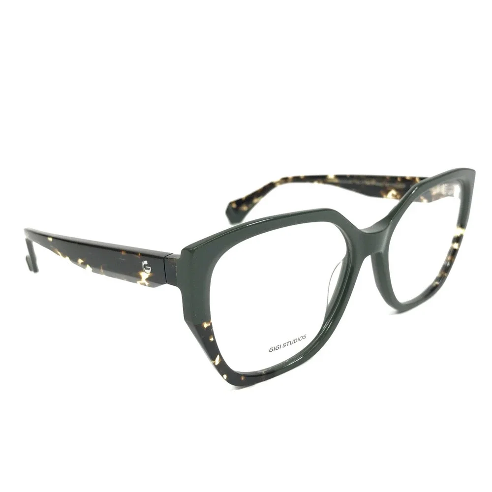 Gigi Studios Eyeglasses Frames ANDY GS1002/07O Black Tortoise Cat Eye 56-17-140